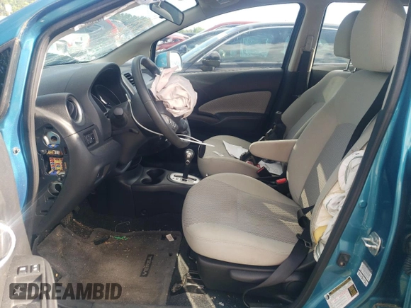2014 Nissan Note S Plus with VIN 3N1CE2CP5EL388276, listed as a Copart auction lot 58874245 with 41,357 mi miles and Salvage title. Bid and sale history available at DreamBid. Image 7.