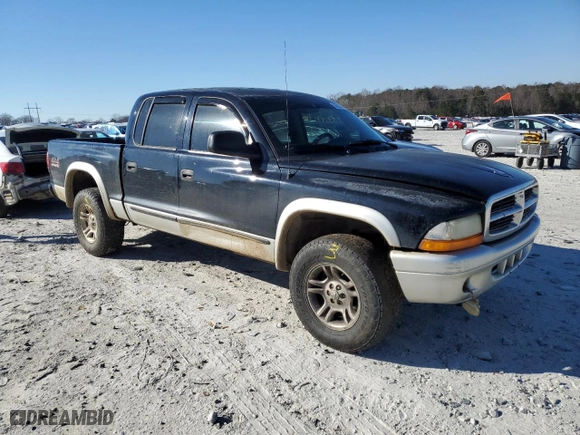 2003 Dodge Dakota SLT with VIN 1D7HG48N73S314474, listed as a Copart auction lot 86333714 with 308,006 mi miles and Salvage Title. Bid and sale history available at carsss.com. Image 4.