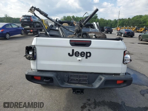 2020 Jeep Gladiator Sport S with VIN 1C6HJTAG5LL109304, listed as a Copart auction lot 55290145 with 83,771 mi miles and Salvage title. Bid and sale history available at DreamBid. Image 6.