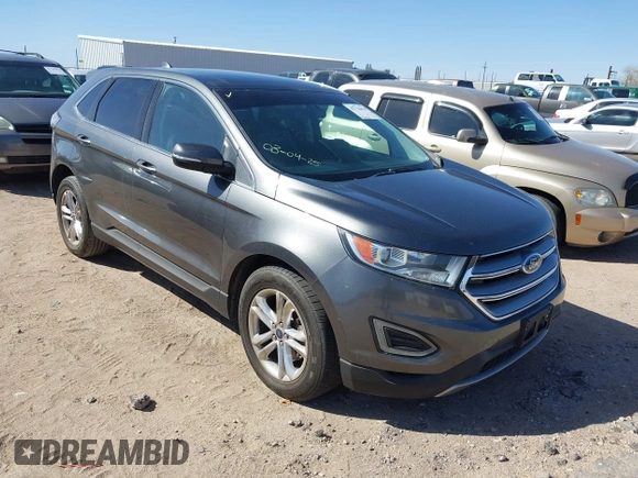 2016 Ford Edge SEL with VIN 2FMPK3J96GBC37586, listed as a IAAI auction lot 41726415 with 190,533 mi miles. Bid and sale history available at carsss.com. Image 1.