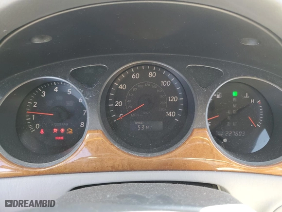 2005 Lexus ES 330 with VIN JTHBA30G655117594, listed as a Copart auction lot 50234725 with 227,603 mi miles and Salvage Title. Bid and sale history available at carsss.com. Image 9.