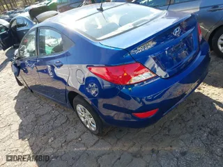 2016 Hyundai Accent SE with VIN KMHCT4AE6GU077508, listed as a IAAI auction lot 41800735 with 1 mi miles. Bid and sale history available at carsss.com. Image 3.