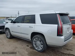 2016 Cadillac Escalade Platinum with VIN 1GYS3DKJ0GR405742, listed as a IAAI auction lot 41639802 with 77,576 mi miles. Bid and sale history available at carsss.com. Image 3.