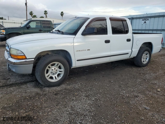 2001 Dodge Dakota Sport with VIN 1B7HL2AN21S343110, listed as a Copart auction lot 85389014 with 102,897 mi miles and Clean Title. Bid and sale history available at carsss.com. Image 1.