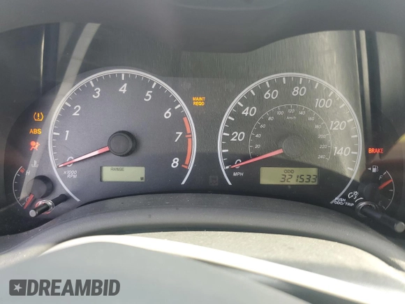 2010 Toyota Corolla with VIN 2T1BU4EE4AC309597, listed as a Copart auction lot 54196125 with 321,533 mi miles and Salvage Title. Bid and sale history available at DreamBid. Image 9.