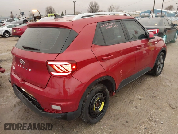 2020 Hyundai Venue SEL with VIN KMHRC8A38LU026229, listed as a IAAI auction lot 41844287 with 73,685 mi miles. Bid and sale history available at carsss.com. Image 4.