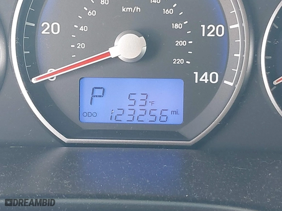 2011 Hyundai Santa Fe GLS with VIN 5XYZGDAB9BG076212, listed as a IAAI auction lot 41784196 with 123,256 mi miles. Bid and sale history available at carsss.com. Image 15.
