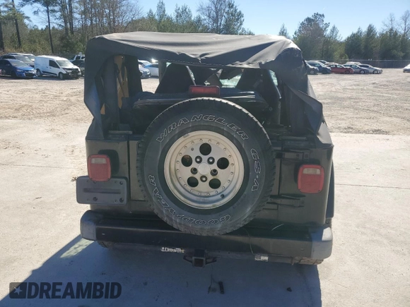 2001 Jeep Wrangler Sport with VIN 1J4FA49S51P337995, listed as a Copart auction lot 47461975 with 160,305 mi miles and Salvage Title. Bid and sale history available at carsss.com. Image 6.
