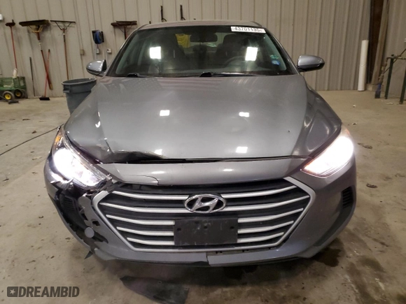 2017 Hyundai Elantra SE with VIN KMHD74LF9HU394666, listed as a Copart auction lot 43701135 with 122,207 mi miles and Non Repairable. Bid and sale history available at carsss.com. Image 5.
