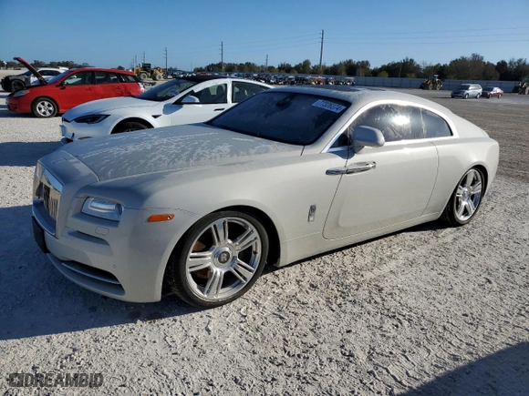 2015 Rolls-Royce Wraith with VIN SCA665C52FUX85269, listed as a Copart auction lot 77326374 with 0 mi miles and Salvage Title. Bid and sale history available at carsss.com. Image 1.