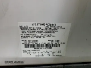 2013 Ford Taurus SEL with VIN 1FAHP2E81DG221313, listed as a Copart auction lot 52485855 with 112,247 mi miles and Salvage Title. Bid and sale history available at carsss.com. Image 14.