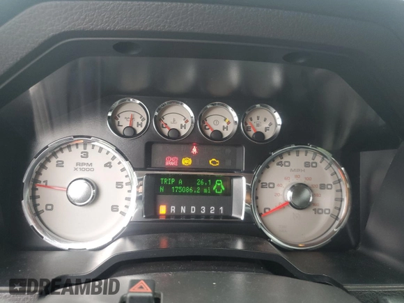 2010 Ford F-250 XL with VIN 1FTSW2B59AEB34537, listed as a Copart auction lot 63377785 with 175,086 mi miles and Clean title. Bid and sale history available at DreamBid. Image 9.