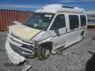 2002 Chevrolet Express z VIN 1GBFG15R821242040, wystawiony jako Copart lot #48189925 z przebiegiem Nie podano mil oraz Szkody całkowita. Historia ofert i sprzedaży dostępna na DreamBid. Obrazek 1.
