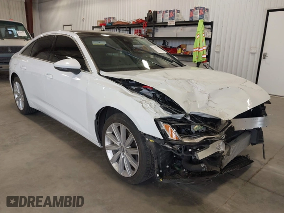 2019 Audi A6 Premium Plus with VIN WAUE8AF25KN115936, listed as a IAAI auction lot 41857722 with 61,375 mi miles. Bid and sale history available at carsss.com. Image 1.