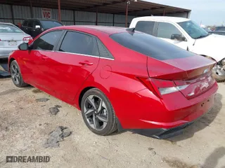 2023 Hyundai Elantra Hybrid Limited with VIN KMHLN4AJ8PU050513, listed as a IAAI auction lot 41234807 with 17,464 mi miles. Bid and sale history available at carsss.com. Image 3.