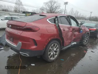 2017 BMW X6 xDrive40i with VIN 5UXCY6C07N9L61506, listed as a Copart auction lot 80825843 with Not Provided miles. Bid and sale history available at carsss.com. Image 3.