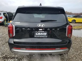 2024 Hyundai Palisade Calligraphy with VIN KM8R74GE5RU767226, listed as a Copart auction lot 84016844 with 374 mi miles and Salvage Title. Bid and sale history available at carsss.com. Image 6.