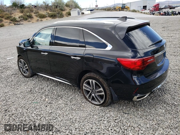 2017 Acura MDX Sport Hybrid w/Advance Pkg with VIN 5FRYD7H77HB001806, listed as a Copart auction lot 66971634 with 0 mi miles and Salvage Title. Bid and sale history available at carsss.com. Image 2.