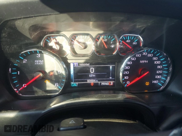 2018 Chevrolet Silverado 1500 LT with VIN 2GCRCREC2J1104100, listed as a Copart auction lot 42332415 with 93,584 mi miles and Salvage Title. Bid and sale history available at DreamBid. Image 9.