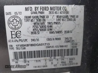 2013 Ford Explorer Limited z VIN 1FM5K8F89DGA51713, wystawiony jako IAAI lot #41909580 z przebiegiem 151 274 mil mil oraz . Historia ofert i sprzedaży dostępna na DreamBid. Obrazek 9.