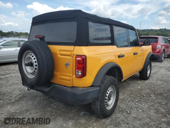 2022 Ford Bronco with VIN 1FMDE5BHXNLB40934, listed as a Copart auction lot 70828274 with 69,791 mi miles and Salvage Title. Bid and sale history available at carsss.com. Image 3.