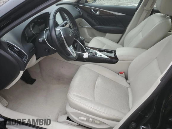 2018 Infiniti Q50 Luxe with VIN JN1EV7AR5JM442833, listed as a Copart auction lot 56628175 with 92,127 mi miles and Salvage title. Bid and sale history available at DreamBid. Image 7.