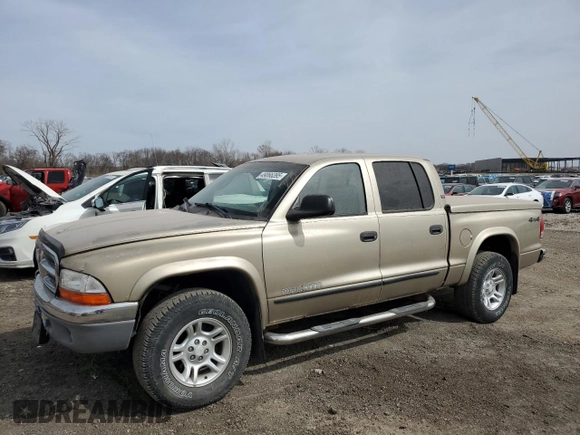 2004 Dodge Dakota SLT with VIN 1D7HG48N74S777684, listed as a Copart auction lot 49066395 with 213,419 mi miles and Salvage Title. Bid and sale history available at DreamBid. Image 1.