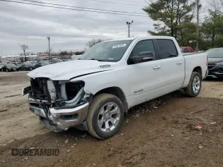 2022 Ram 1500 Lone Star with VIN 1C6SRFFT8NN361352, listed as a Copart auction lot 43051805 with 46,734 mi miles and Salvage title. Bid and sale history available at DreamBid. Image 1.