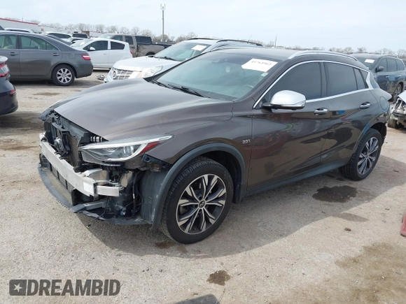 2017 Infiniti QX30 Premium with VIN SJKCH5CR7HA024635, listed as a IAAI auction lot 41764962 with 98,803 mi miles and . Bid and sale history available at DreamBid. Image 18.
