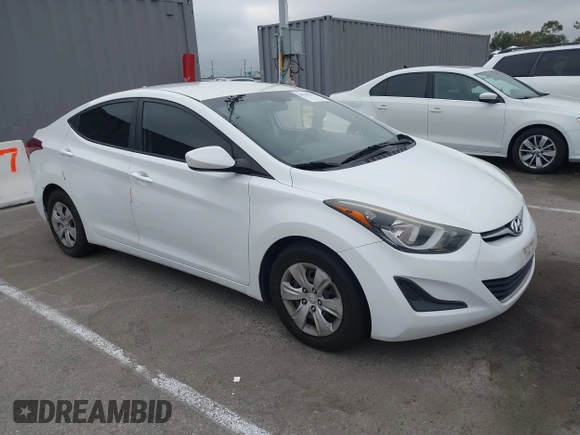 2016 Hyundai Elantra SE z VIN 5NPDH4AEXGH735514, wystawiony jako IAAI lot #42745418 z przebiegiem 159 501 mil mil oraz . Historia ofert i sprzedaży dostępna na DreamBid. Obrazek 1.