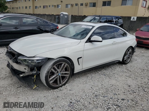 2019 BMW 4 Series 430i with VIN WBA4W3C54KAF92329, listed as a Copart auction lot 51246085 with 102,586 mi miles and Non Repairable. Bid and sale history available at carsss.com. Image 1.