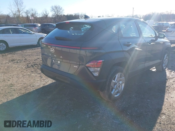 2024 Hyundai Kona SE with VIN KM8HACAB3RU119938, listed as a IAAI auction lot 41234644 with 8,466 mi miles. Bid and sale history available at carsss.com. Image 4.