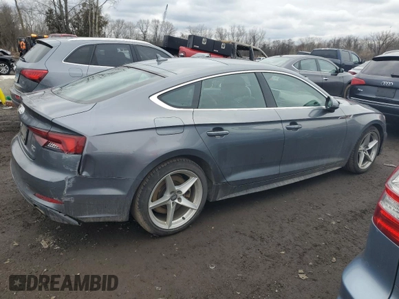 2018 Audi A5 Sportback Premium with VIN WAUDNCF57JA054802, listed as a Copart auction lot 41264124 with 109,449 mi miles. Bid and sale history available at carsss.com. Image 3.