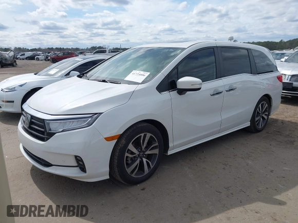 2022 Honda Odyssey Touring with VIN 5FNRL6H84NB062604, listed as a IAAI auction lot 41724006 with 41,351 mi miles and . Bid and sale history available at DreamBid. Image 18.