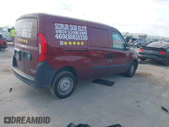 2018 Ram ProMaster City Cargo Tradesman with VIN ZFBERFAB6J6K08657, listed as a IAAI auction lot 42054791 with 53,734 mi miles. Bid and sale history available at carsss.com. Image 4.