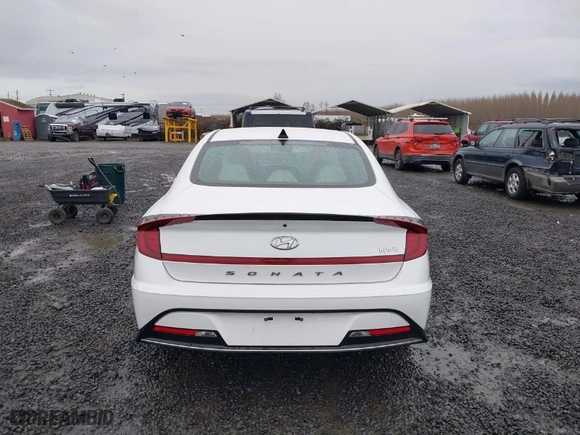 2023 Hyundai Sonata Hybrid SEL with VIN KMHL34JJXPA054067, listed as a IAAI auction lot 41573621 with 53,929 mi miles. Bid and sale history available at carsss.com. Image 16.