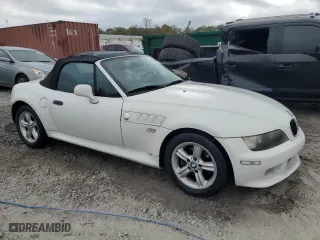 2001 BMW Z3 2.5i with VIN WBACN33411LM00256, listed as a Copart auction lot 78167644 with 87,027 mi miles and Salvage Title. Bid and sale history available at carsss.com. Image 4.