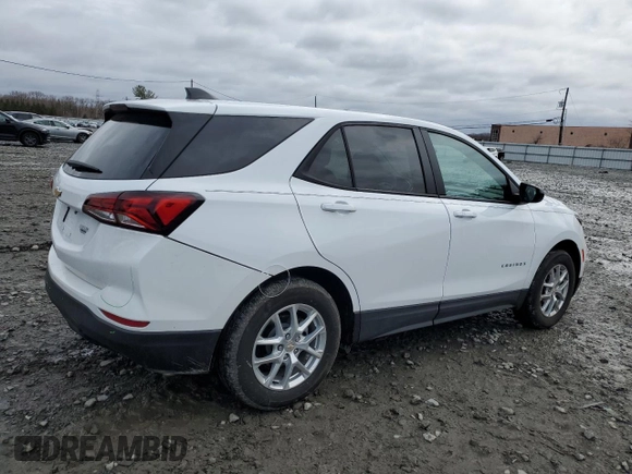 2024 Chevrolet Equinox LS with VIN 3GNAXHEG7RL323456, listed as a Copart auction lot 49086095 with 8,591 mi miles and Salvage title. Bid and sale history available at DreamBid. Image 3.