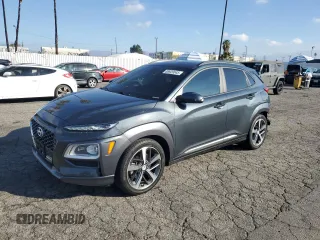 2020 Hyundai Kona Limited with VIN KM8K33A54LU434443, listed as a Copart auction lot 88920045 with 108,000 mi miles and Salvage Title. Bid and sale history available at carsss.com. Image 1.
