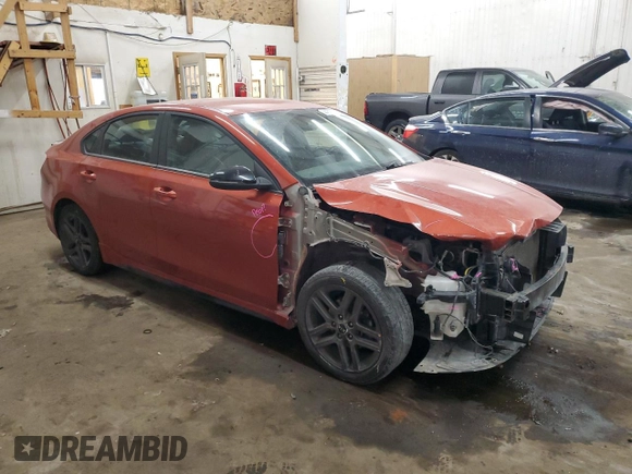 2021 Kia Forte GT-Line with VIN 3KPF34AD7ME401066, listed as a Copart auction lot 44396335 with 114,538 mi miles and Salvage Title. Bid and sale history available at carsss.com. Image 4.