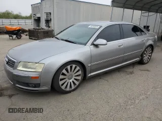 2004 Audi A8 L with VIN WAUML44E74N005627, listed as a Copart auction lot 84340834 with 139,575 mi miles and Clean Title. Bid and sale history available at carsss.com. Image 1.