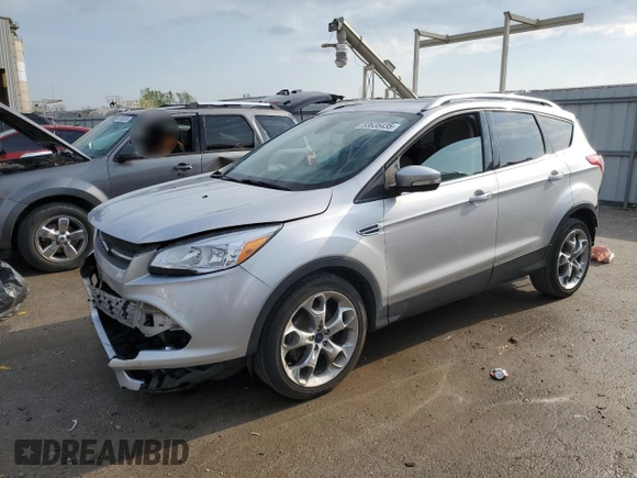 2015 Ford Escape Titanium with VIN 1FMCU0JX5FUA08248, listed as a Copart auction lot 53635435 with 120,010 mi miles and Salvage Title. Bid and sale history available at DreamBid. Image 1.