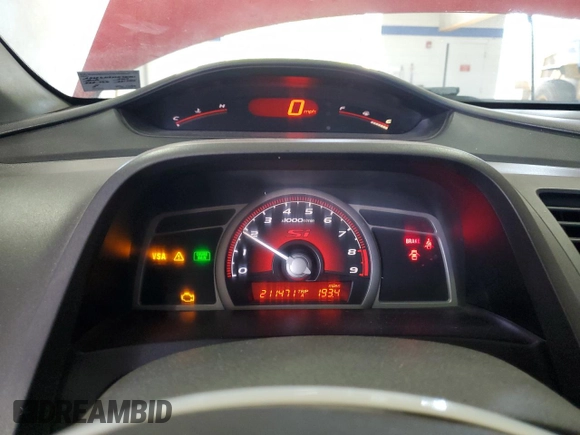 2007 Honda Civic Si with VIN 2HGFG21537H701361, listed as a Copart auction lot 53830495 with 211,471 mi miles and Salvage Title. Bid and sale history available at DreamBid. Image 9.