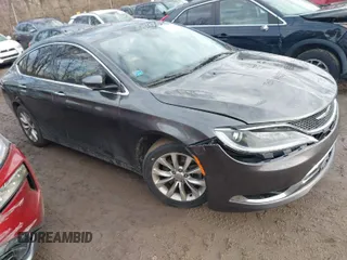 2015 Chrysler 200 C with VIN 1C3CCCCG0FN705847, listed as a IAAI auction lot 41478870 with 133,950 mi miles. Bid and sale history available at carsss.com. Image 1.
