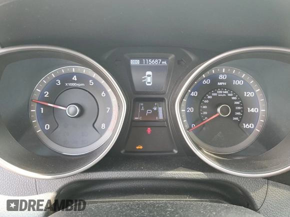 2016 Hyundai Elantra with VIN KMHD35LH0GU308274, listed as a Copart auction lot 54773495 with 115,687 mi miles and Salvage title. Bid and sale history available at DreamBid. Image 9.