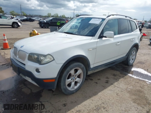 2008 BMW X3 3.0si with VIN WBXPC93438WJ04762, listed as a IAAI auction lot 41929429 with 170,270 mi miles. Bid and sale history available at carsss.com. Image 2.