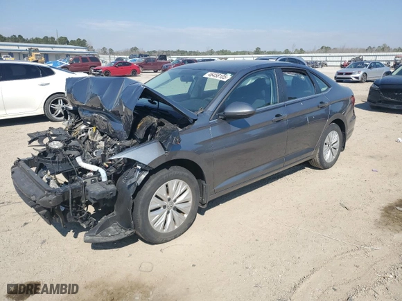 2019 Volkswagen Jetta S with VIN 3VWC57BU6KM048686, listed as a Copart auction lot 46458105 with 0 mi miles and Salvage Title. Bid and sale history available at carsss.com. Image 1.