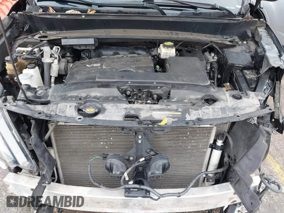 2017 Nissan Pathfinder SL with VIN 5N1DR2MM9HC664948, listed as a IAAI auction lot 41213747 with 93,521 mi miles. Bid and sale history available at carsss.com. Image 10.