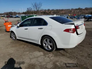 2012 Acura TSX Tech Pkg with VIN JH4CU2F66CC021056, listed as a Copart auction lot 48221775 with 0 mi miles and Salvage Title. Bid and sale history available at carsss.com. Image 2.