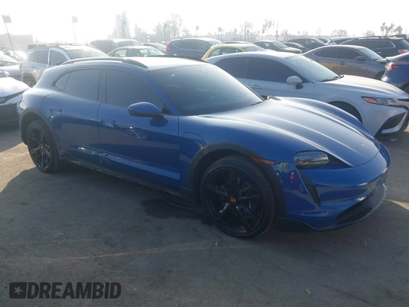 2024 Porsche Taycan 4 with VIN WP0BA2Y15RSA60181, listed as a IAAI auction lot 41158701 with 10,625 mi miles and . Bid and sale history available at DreamBid. Image 1.
